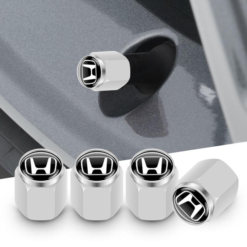 5PCS Car Wheel Tire Valve Caps Tyre Stem Cover Protect For Honda Civic Accord Fit CRV Jazz Odyssey Prelude Insight Legend Stream BF7