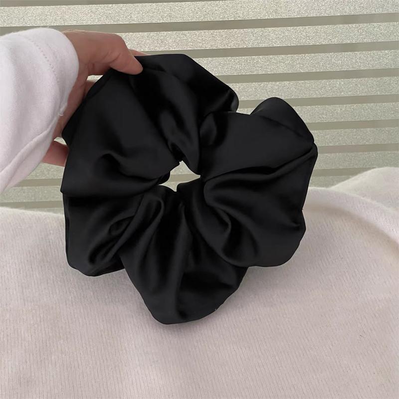 High-end Sense~simple Satin Large Intestine Hair Ring Ins Fat Intestine Hair Rope French Large Intestine Circle Satin Headband Women's Headwear