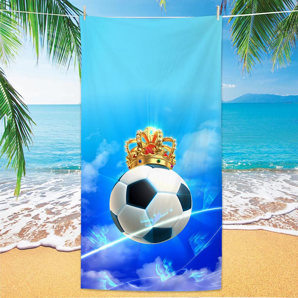 Neues Fußball-Strandtuch Weltmeisterschafts-Thema Mikrofaser-Strandtuch für Erwachsene Großes Strandtuch