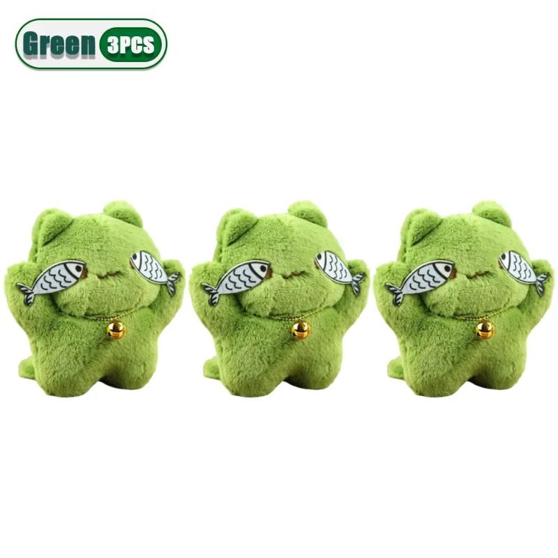 Cute Catch Fish Shy Kitten Key Pendant Plush Doll Cat Pendant Book Bag Charms Children'S Birthday Party Favours