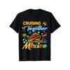 Gemeinsam auf Kreuzfahrt Kreuzfahrtreise Mexiko 2025 Geschenk für die Familie T-Shirt, Unisex Baumwolle Lässig Rundhals Outdoor Kurzarm T-Shirt