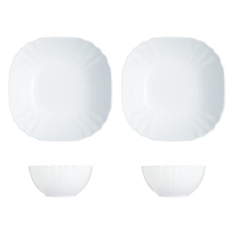 

Luminarc Rutella 4-Piece Dinnerware Set 2x 12cm Bowls, 2x 22cm Plates