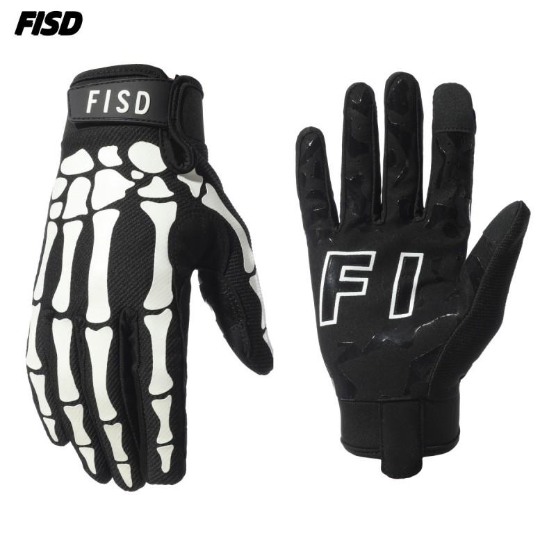 Silicone Grip Cycling Gloves With Glow-in-the-Dark Detail Mountain Bike Road Outdoor Sports Small чёрный