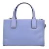 Tory Burch Ella Double T Logo Cutout Patch Satin Nylon Tote Bag Unisex Tote Bag Purple 146437-504