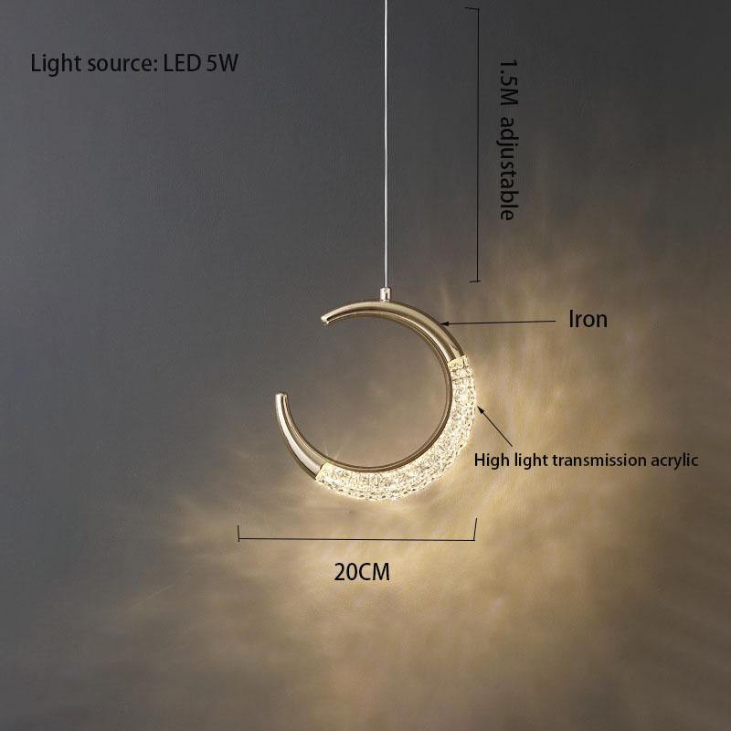 Nordic LED Pendant Lamps Crystal Series Chandelier Fashion Luminaria For Bedroom Restaurant Lighting Home Decors Lamp Lustre Art