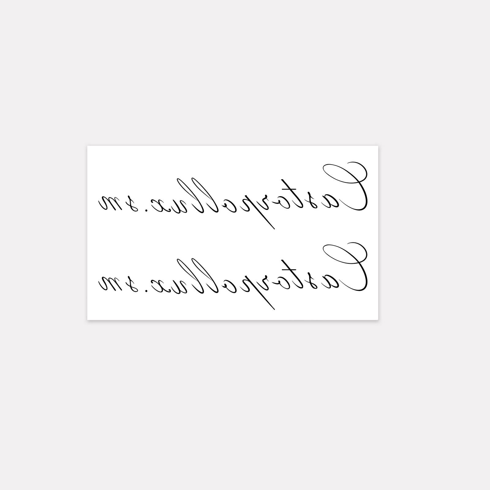 

Minimal Flower-Shaped Letter Tattoo Sticker, Niche English Design, Long-Lasting Waterproof, Unisex High-End Sense 9*15