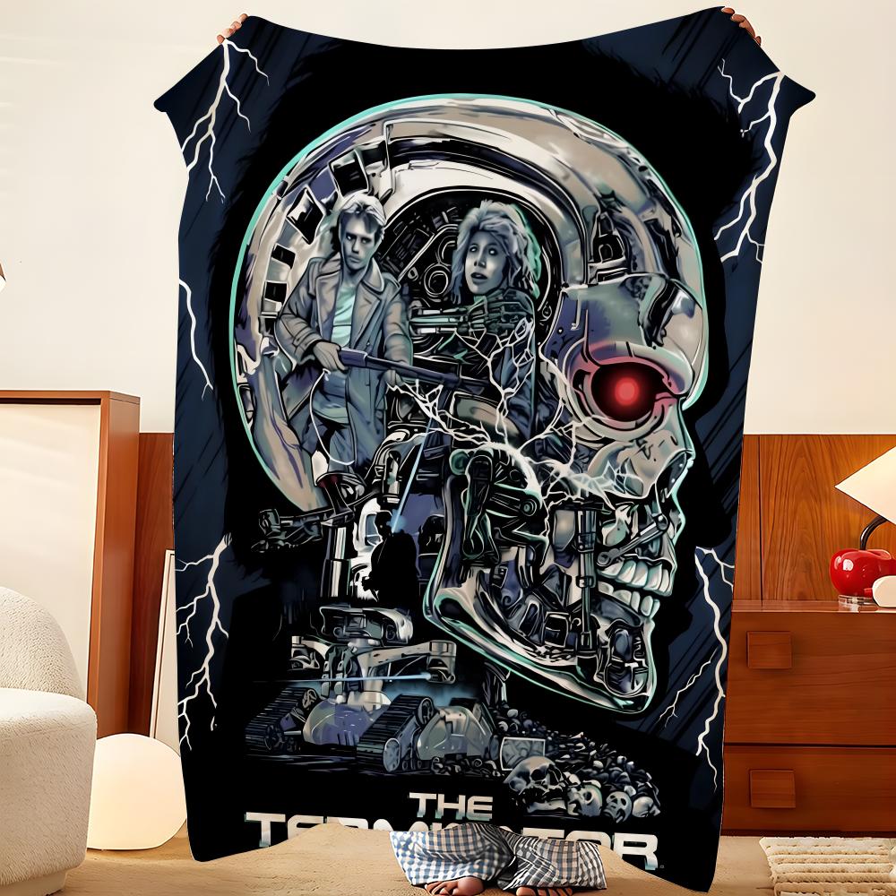 Film T-Der T-Terminator Wurf Flanell Decke, Leicht Gemütlich, Strapazierfähig Waschbar niedlich Cool