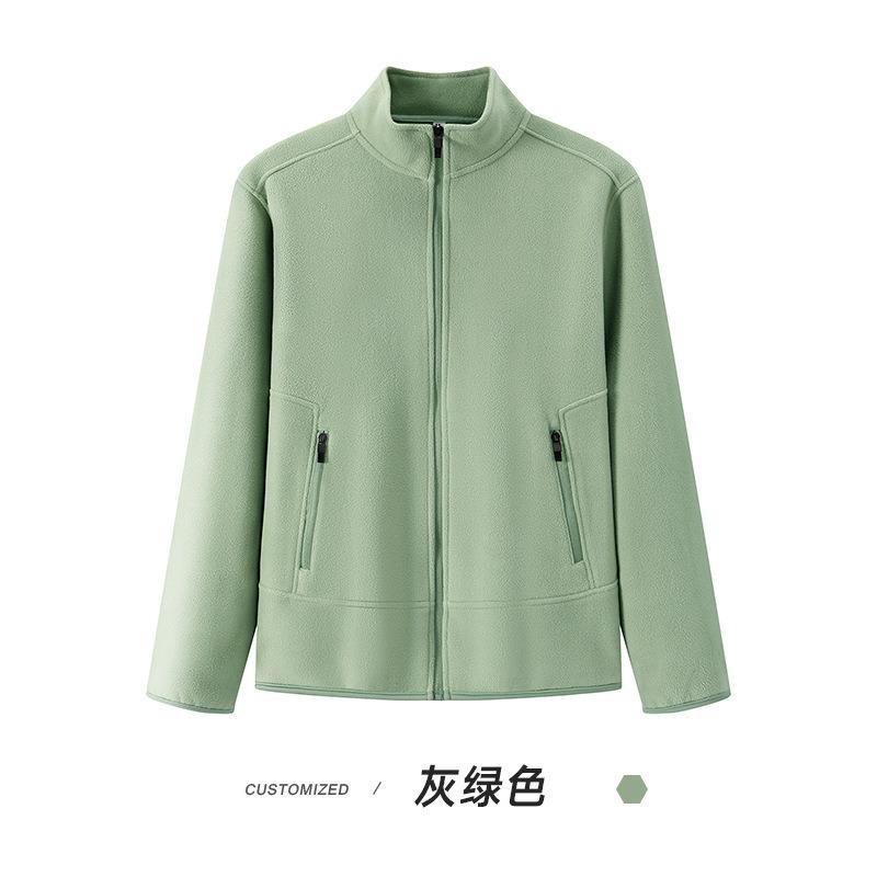 Men S Fleece Stand Collar Zip Up Sweatshirt Winter Warm Outerwear