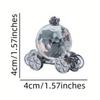 Clear Crystal Crafts Crystal Pumpkin Car Exquisite Baby Birthday Gift  Office Home Decoration