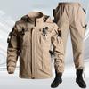 Men's  Jacket Suit  Men's Workwear  Wear Resistant Camouflage Suit  Hooded Training Suit  Mountaineering Outdoor Suit