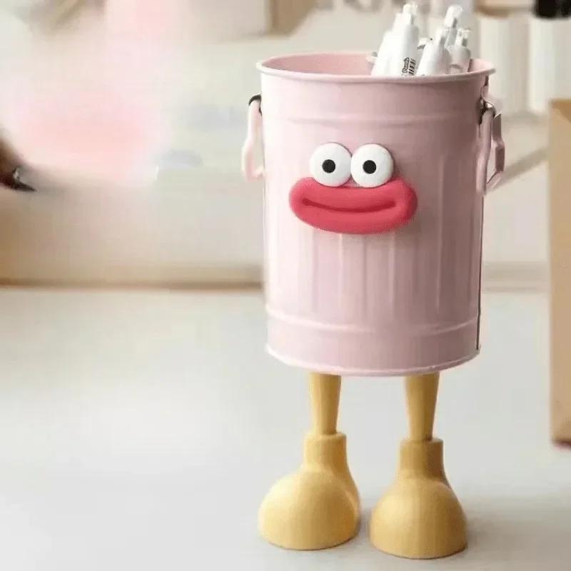 Simple Desktop Pen Holder Funny Pen Holderc Moistureproof Large Capacity Students Desktop Practical Creative Big Mouth Ornament