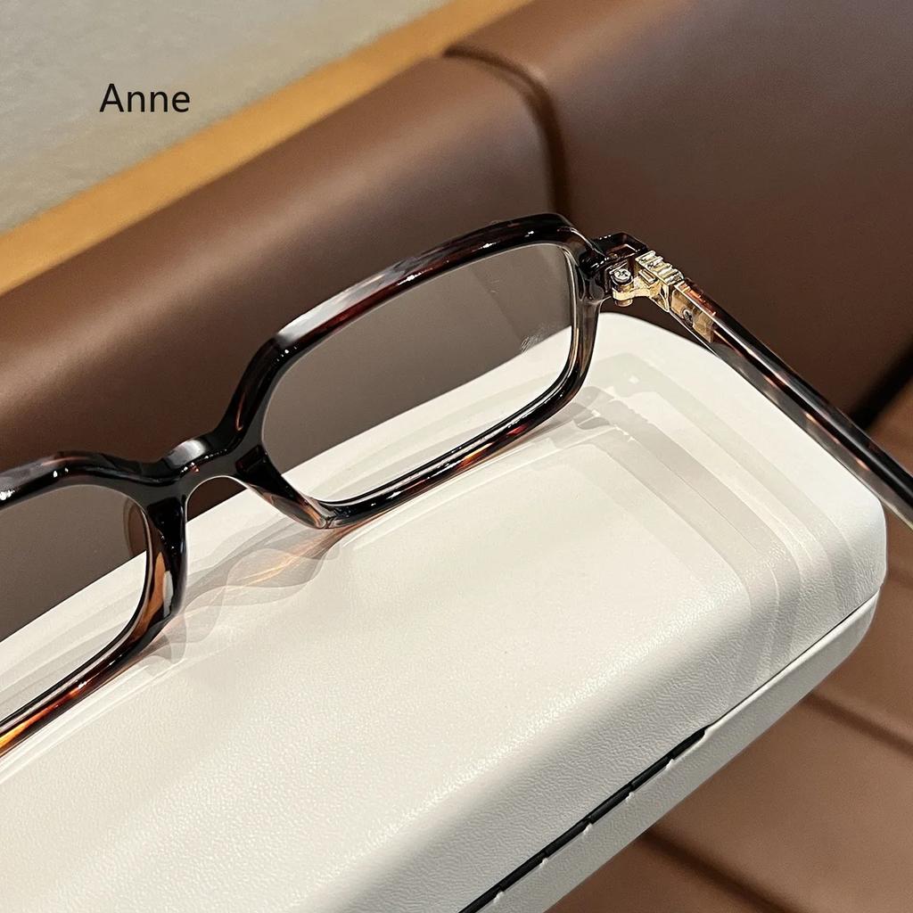Women's Small Square Frame Glasses Y2K Leopard Small Frame Glasses Fashion Vintage Female Girls Eyewear Decorative Eyeglasses