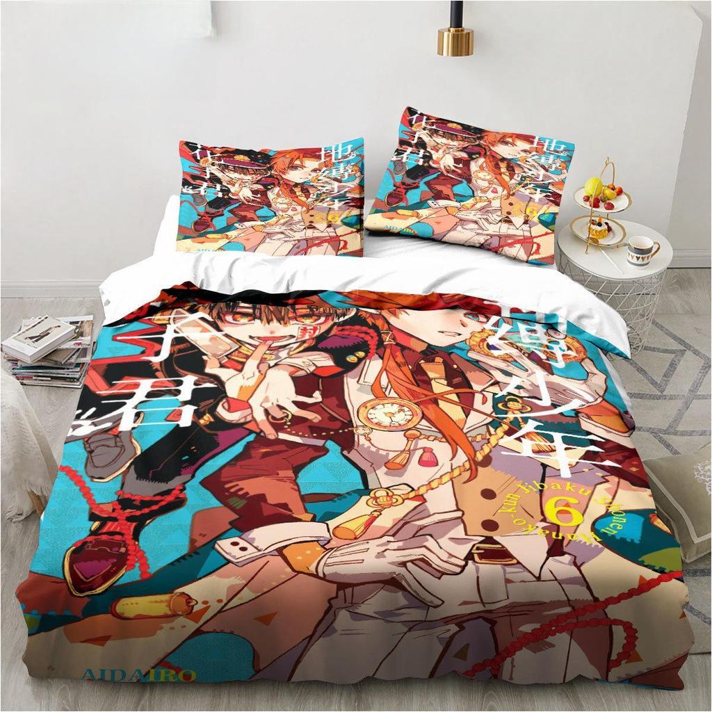 Toilet-Bound Hanako-kun 3D Printed 2/3pcs Bedding Set Duvet Covers Pillowcases Comforter Bedding Set Bedclothes Bed Linen