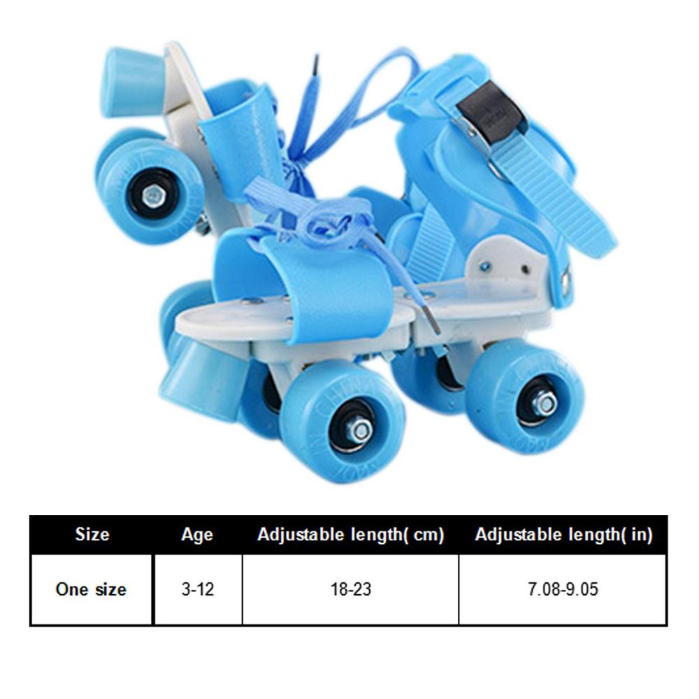 Roller Skates Double Row Beginner Roller Skates For Girls Adjustable Sizes Inline Skates Easy To Wear Simple Design Walking