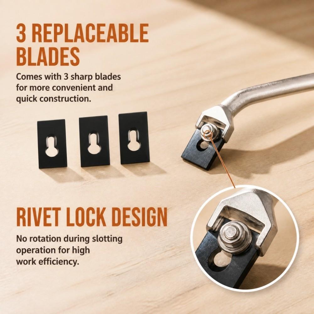 3 Spare Blades Grooving Gouge Arc Welding Nozzles Floor Groover Slotting Knife PVC Plastic Floor
