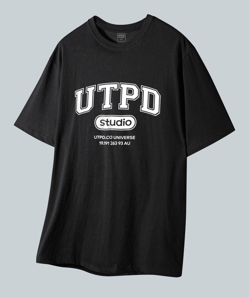 UNTAPPED STUDIO Utpd Signature Pure Cotton Big Oversized Short Sleeve T-Shirt 2 Colors