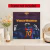 Messi Customize Your Name Diamond Painting Round Diamond Diy Frameless Holiday Artwork Suitable For Home Office Wall Decoration