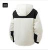 Men's 2025 Winter Color Block Windproof Hooded Cotton Jacket