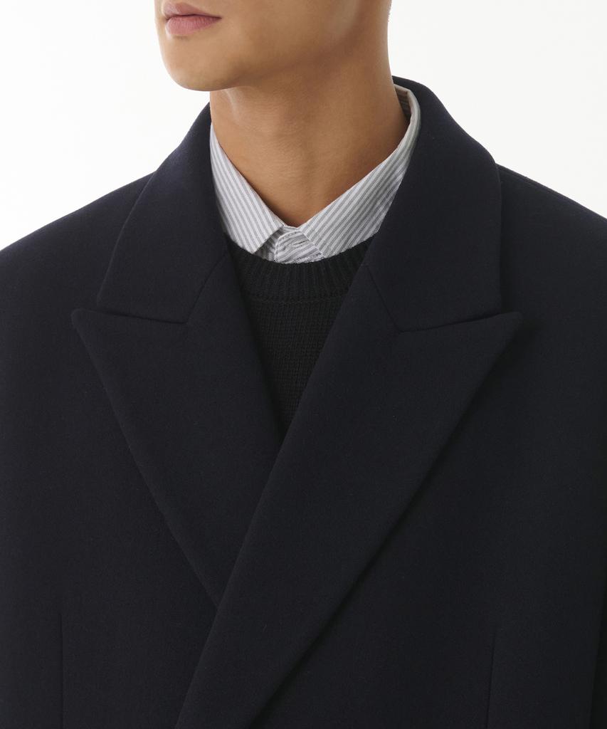 Musinsa Standard Wool Blend Big Daddy Double Maxi Coat [Navy]