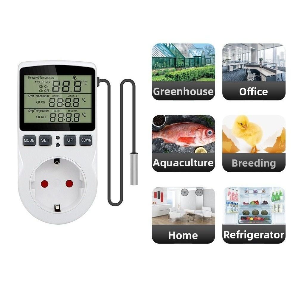 Timer Switch Digital Thermostat Digital Display Temperature Controller Temperature Regulation