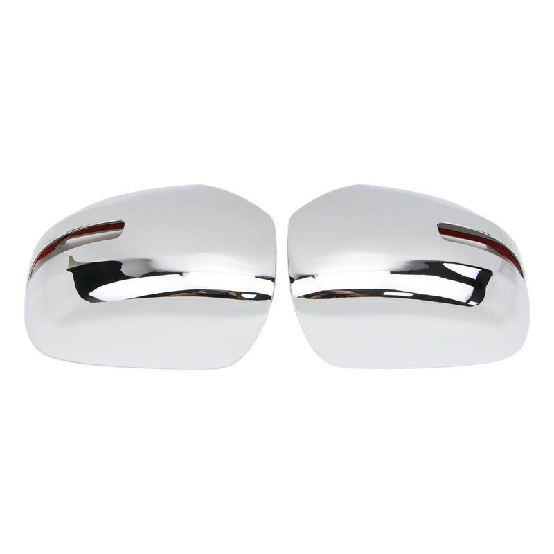 For Mitsubishi Pajero Sport 2009-2014 Car Sticker Rearview Side Mirror Cover Wing Cap Exterior Door Rear View Case Trim Chrome