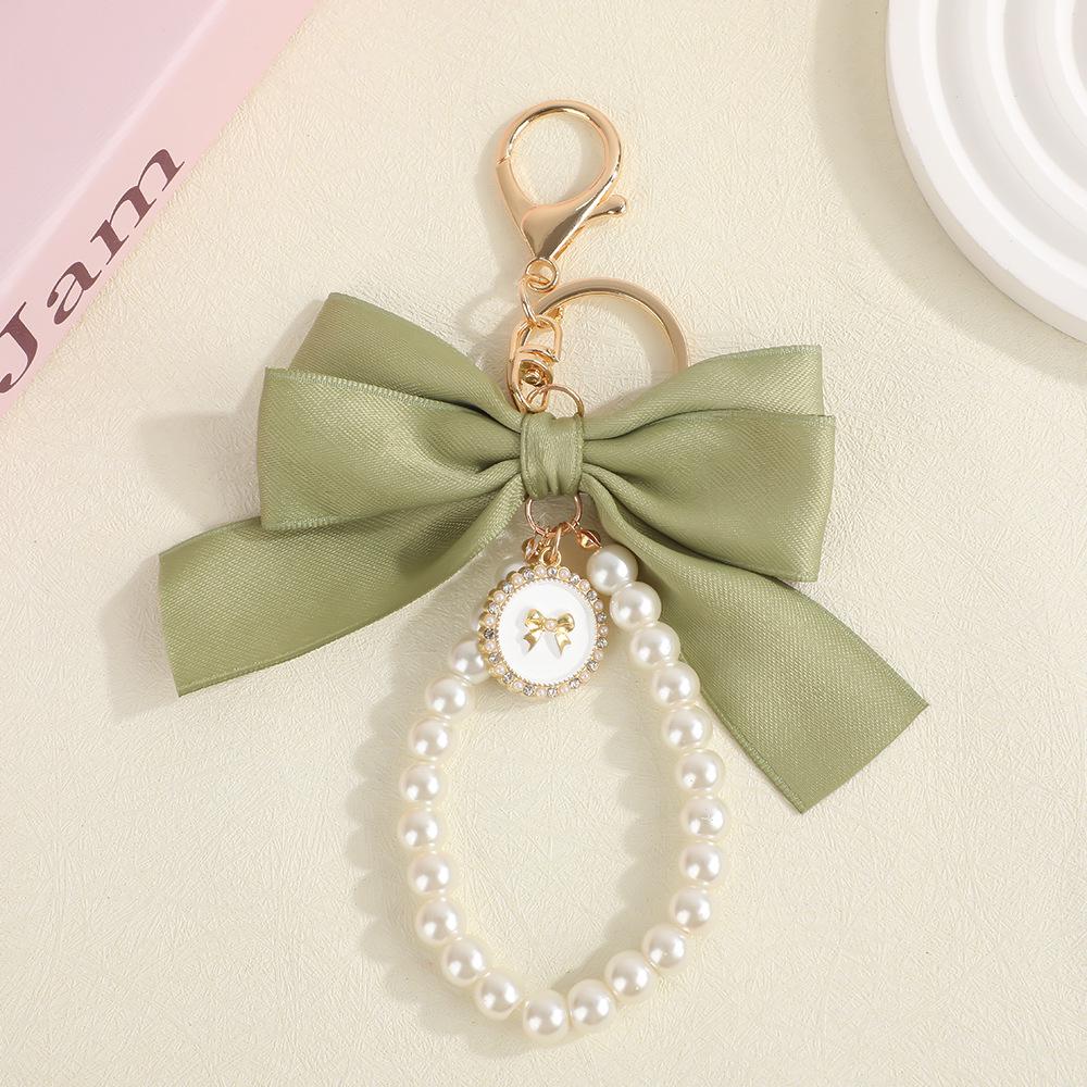 Ручная работа Брелок-подвеска Бант из искусственного жемчуга