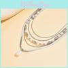 Vintage Französische Mehrreihige Perlenkette Für Damen Mit Geometrischem Design Und Stil-Accessoire
