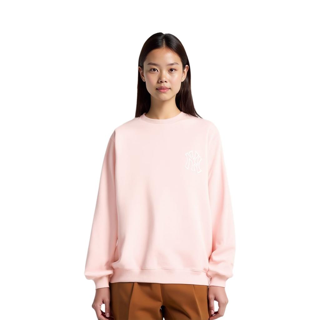 MLB Sweatshirts Unisex Pink Crew Neck Moderate Regular 31MTC6941-50P