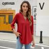 Plus Size Women's Autumn Fashion New V Neck Top