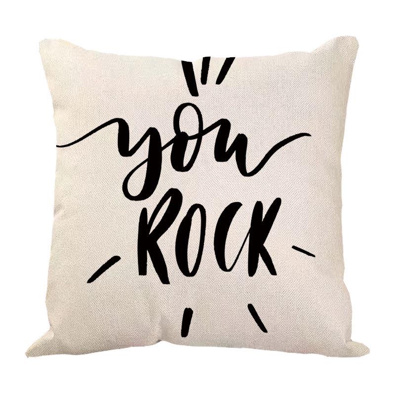 New Valentine's Day Love Letter Pattern Pillow Cover Sofa Pillow Cover