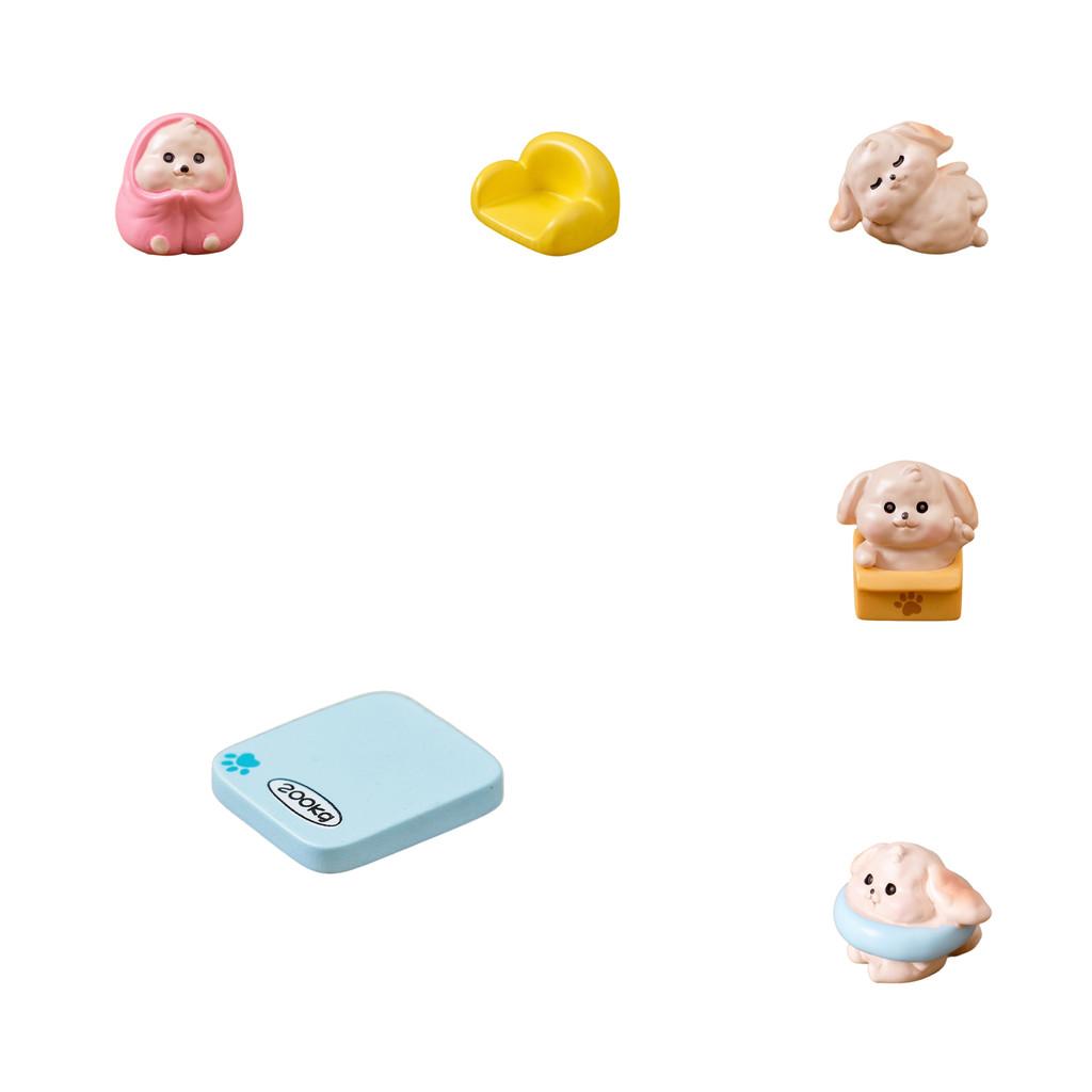 Cute Dog Figurine Blind Box Set Ideal For Car Decor And Mini Garden Ornaments