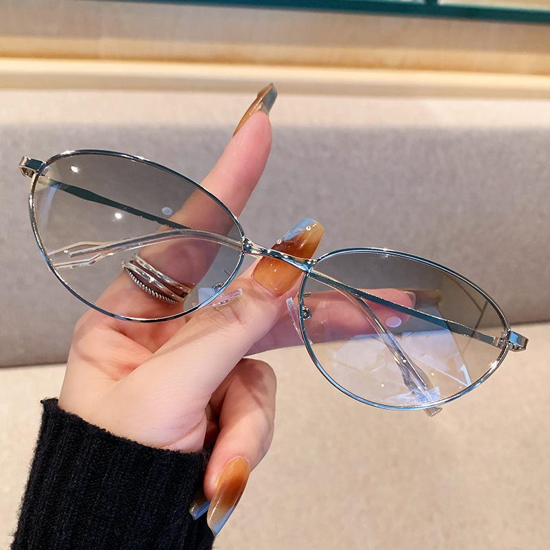 New Glasses Frame Titanium Frame Ultra Light Round Frame Student Glasses Frame Plain Decorative Frame Sunglasses 8845