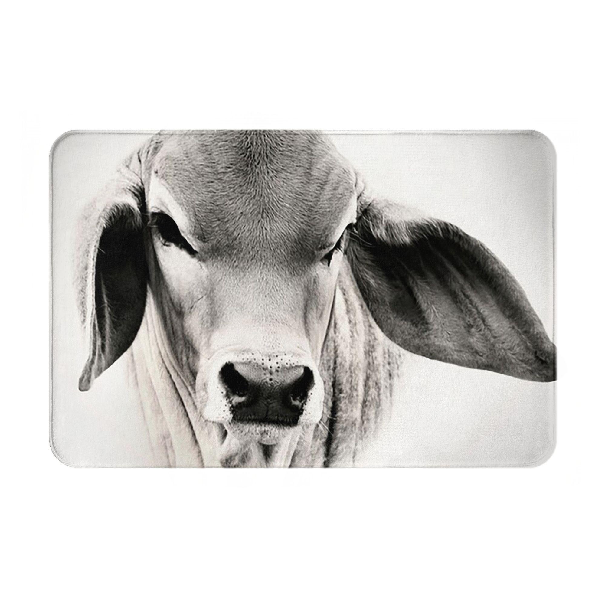 BRAHMAN CALF, WALL ART AND DESIGNS Non-slip Doormat Floor Mat Mat Carpet Rug for Kitchen Entrance Home Bedroom Footpad Mats 40cm x 60cm