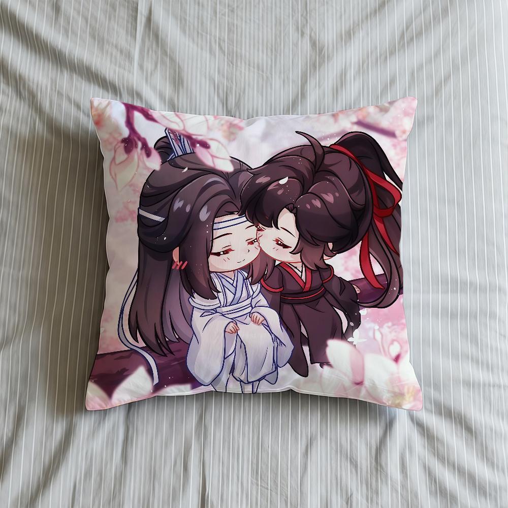 Cushion Cover Soft Anime Mo Case Shi Sofa Dao Living Room Zu Cute Home Comfortable Office Decor Protective Pillow