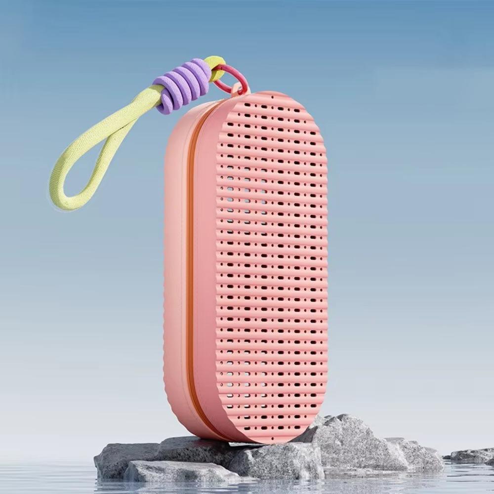 Zipper Swim Goggle Case Soft Silicone Breathable with Drain Hole Glasses Box Waterproof Swimming Goggles Storage Box