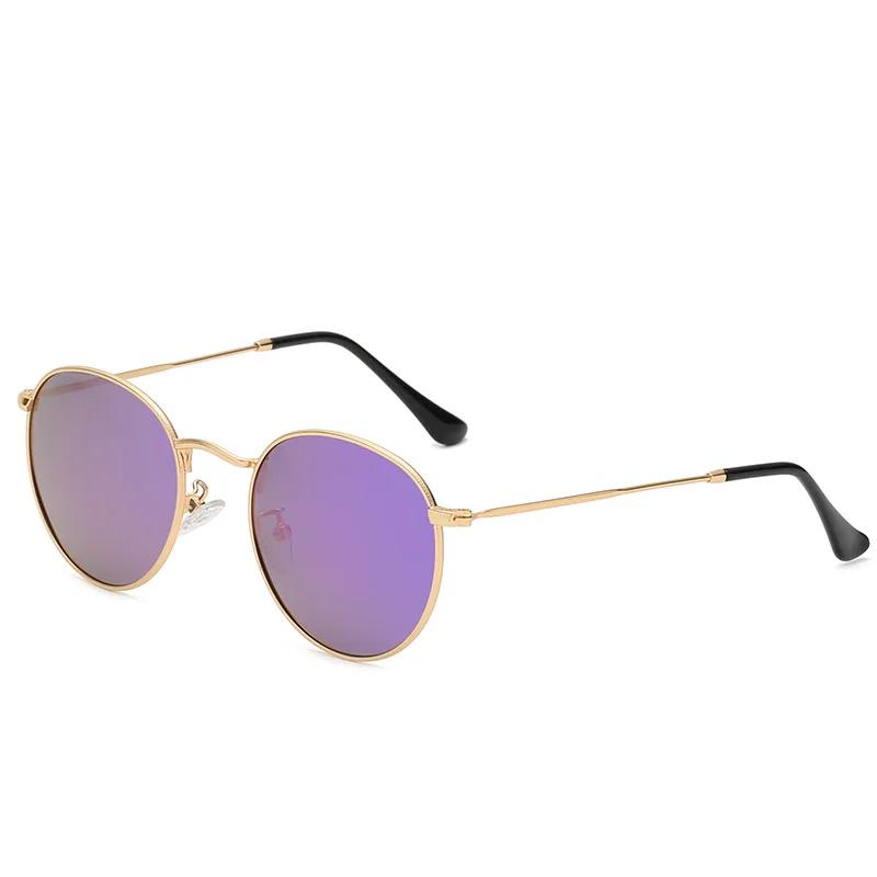 Retro Small Round Hippie Sunglasses Fashion Circle Metal Frame Sun Glasses Disco Party Candy Color Lens Eyewear for Women Men