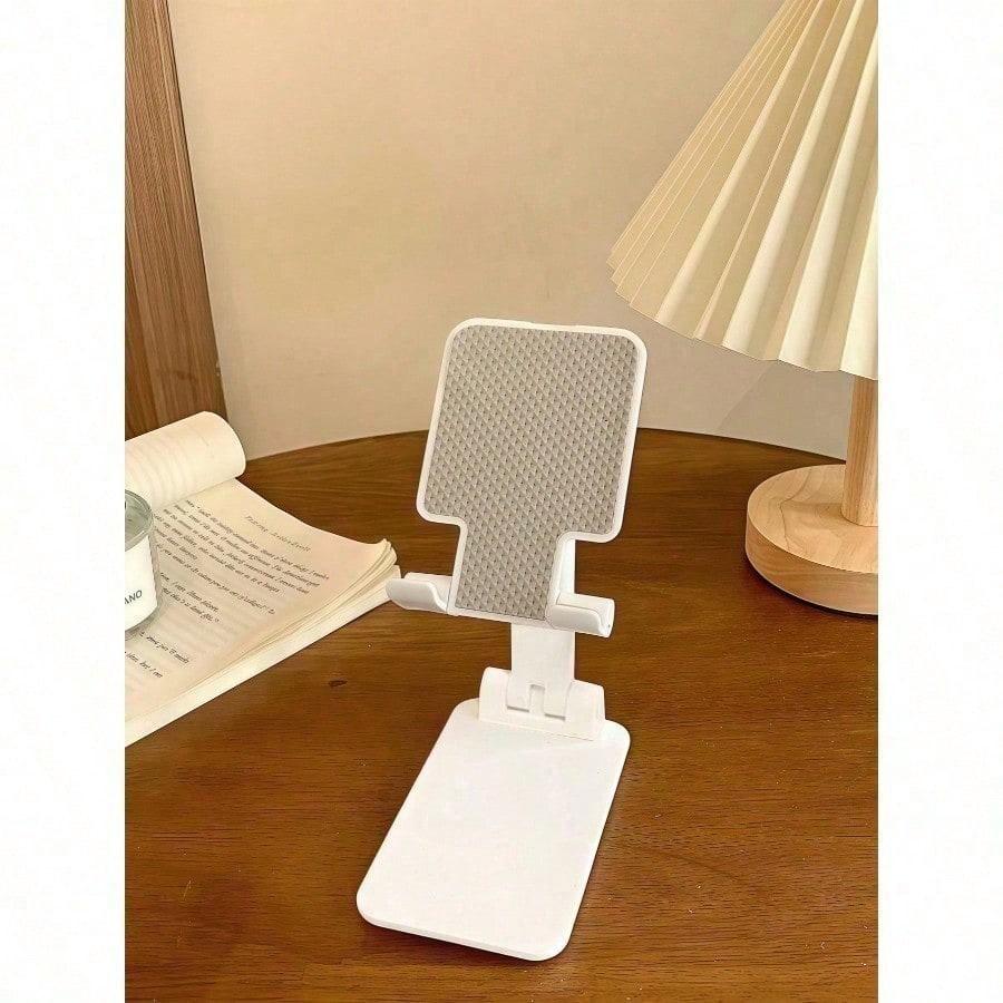 Random Color 1 Pc Retractable And Foldable Desktop Mobile Phone Holder, Desktop Electronic Product Holder For Slouchy People