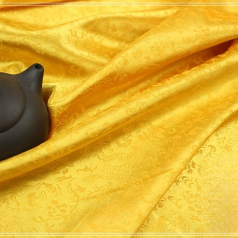 Vintage Dragon Jacquard Silk Brocade Fabric for Kung Fu Uniform Hanfu Tang Suit Traditional Chinese Clothing DIY Craft