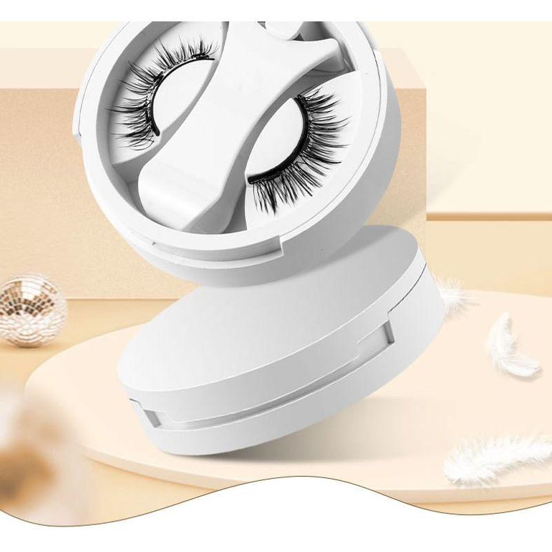 Miumi - Set: Natürliche Kreuz-Magnet-Falsche Wimpern + Applikator