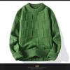 Mens Winter Warm Knit Sweater Loose Fit Round Neck Pullover Wool Blend Casual Streetwear