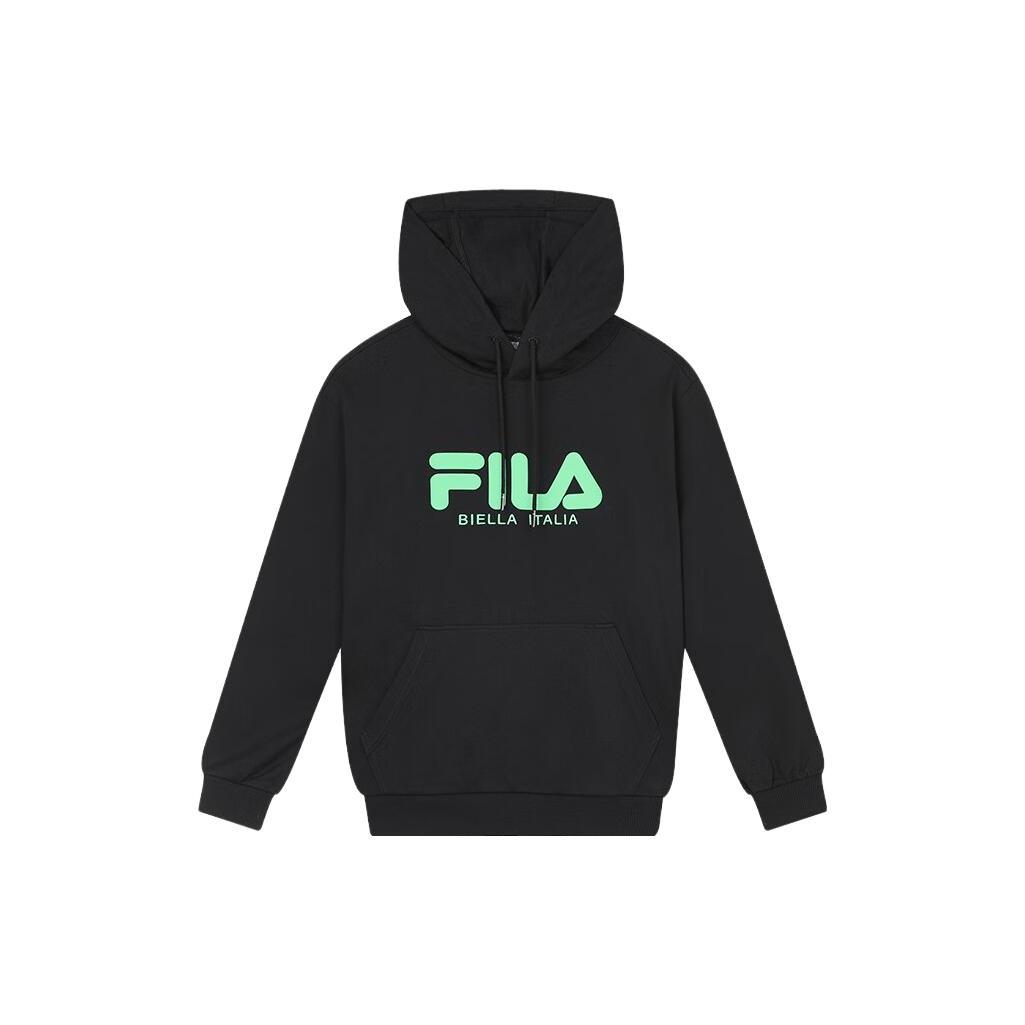 FILA Sweatshirts Unisex Black Hooded Moderate Regular F11U339299F-BK XXL