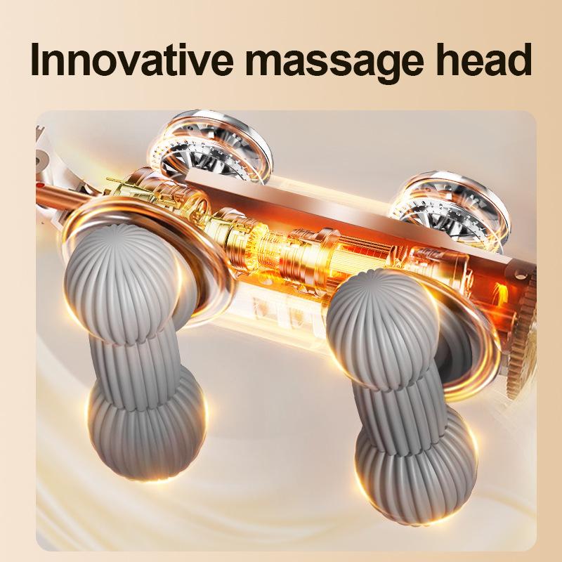 New 3rd Gear Electric Smart Cervical Massager Deep Relax Household Rechargeable Neck Kneading Hot Compress Neck Support Massager
