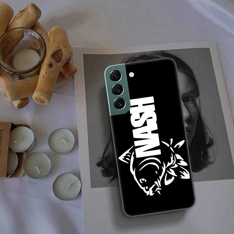 Nash Fishing Logo Phone For Samsung Galaxy S24 S22 Ultra S21 Plus S20 S23 FE Case S10 S10E S9 S8 S7 Edge Cover Silicone Soft Coq