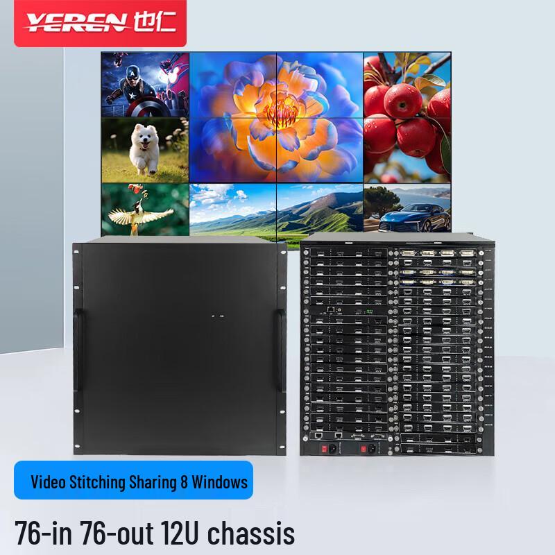 YEREN 8-Window Shared Video Splicing Processor Chassis