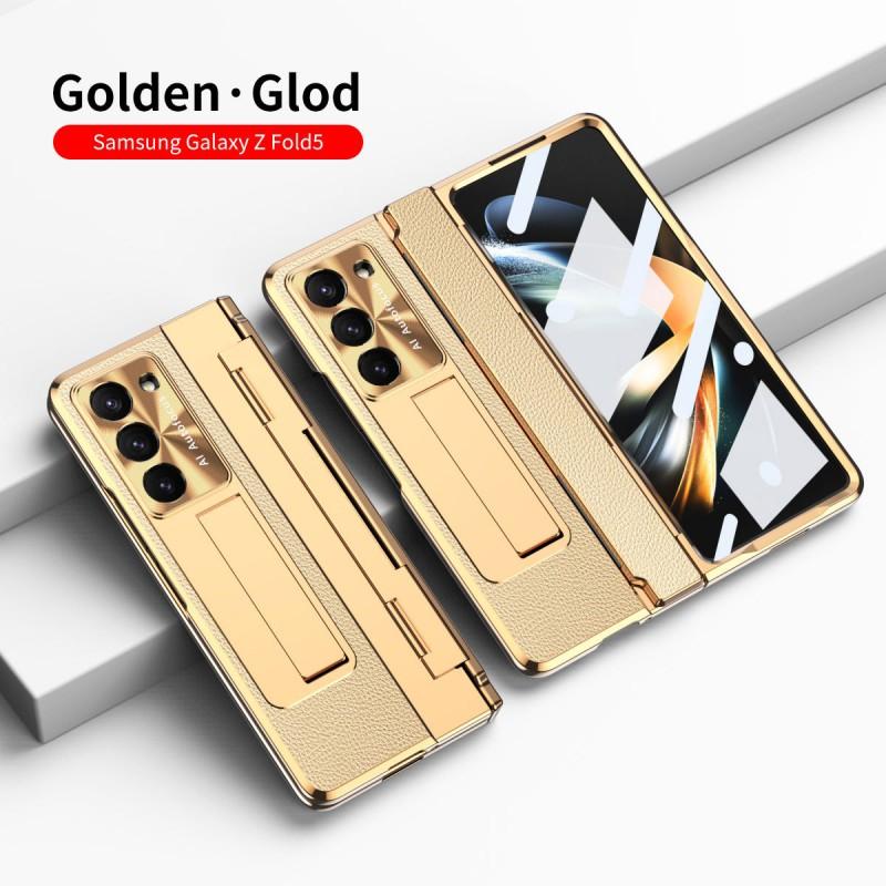 Premium Leather Case Galaxy Z Fold 7 / 6 8 With Pen Slot Full Coverage Shockproof Protection Hidden