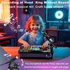 Kid DJ Mixer with Microphone Electronic Piano Keyboard Bluetooth DJ Turntable Controller Musical Instrument Kid Birthday Gift
