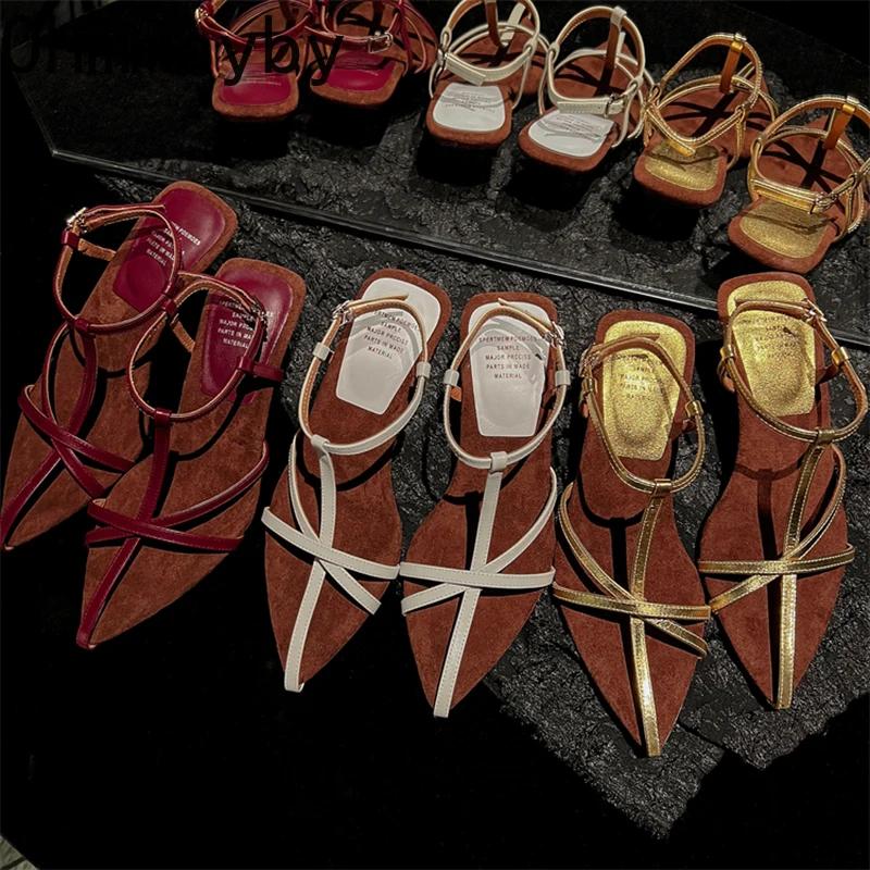 Fashion Summer Women's Sandals Fashion Pointed Toe Platforms Sandals Shoes for Women Sexy Dance Shoes Pumps Stripper Party Female Shoes