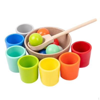 Montessori Toys Set Color Sorting Practical Party Game Counting Matching for