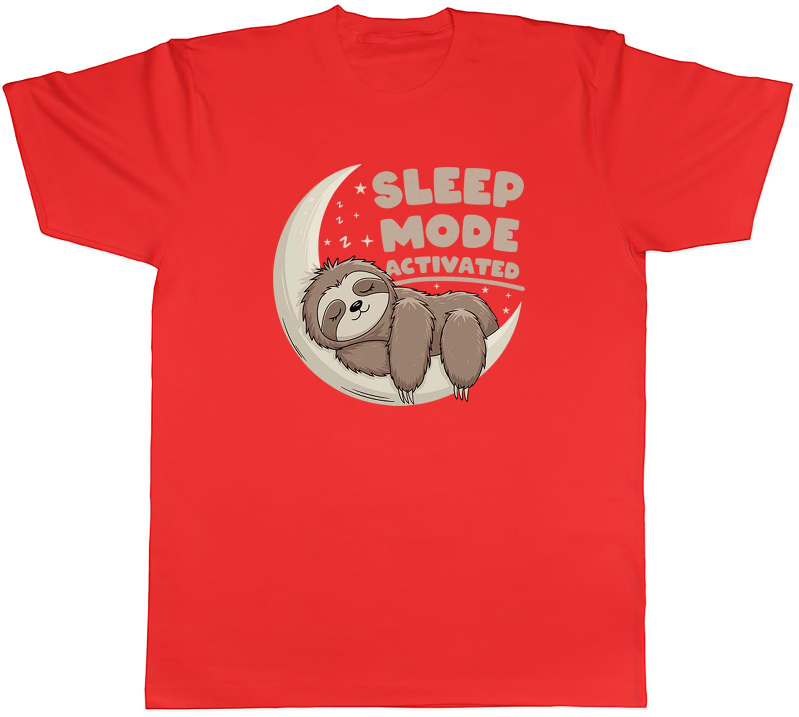 Sleep Mode Activated Sleeping Sloth Funny Unisexs TShirt Tee Gift Top S