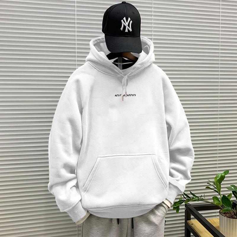 Herbst/Winter Neu Herren Amerikanischer Stil Kapuzenpullover Hoodie mit Samtfutter